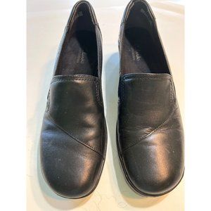 Women's Clarks Bendables Slip On Shoes Size 9N May Poppy Black
